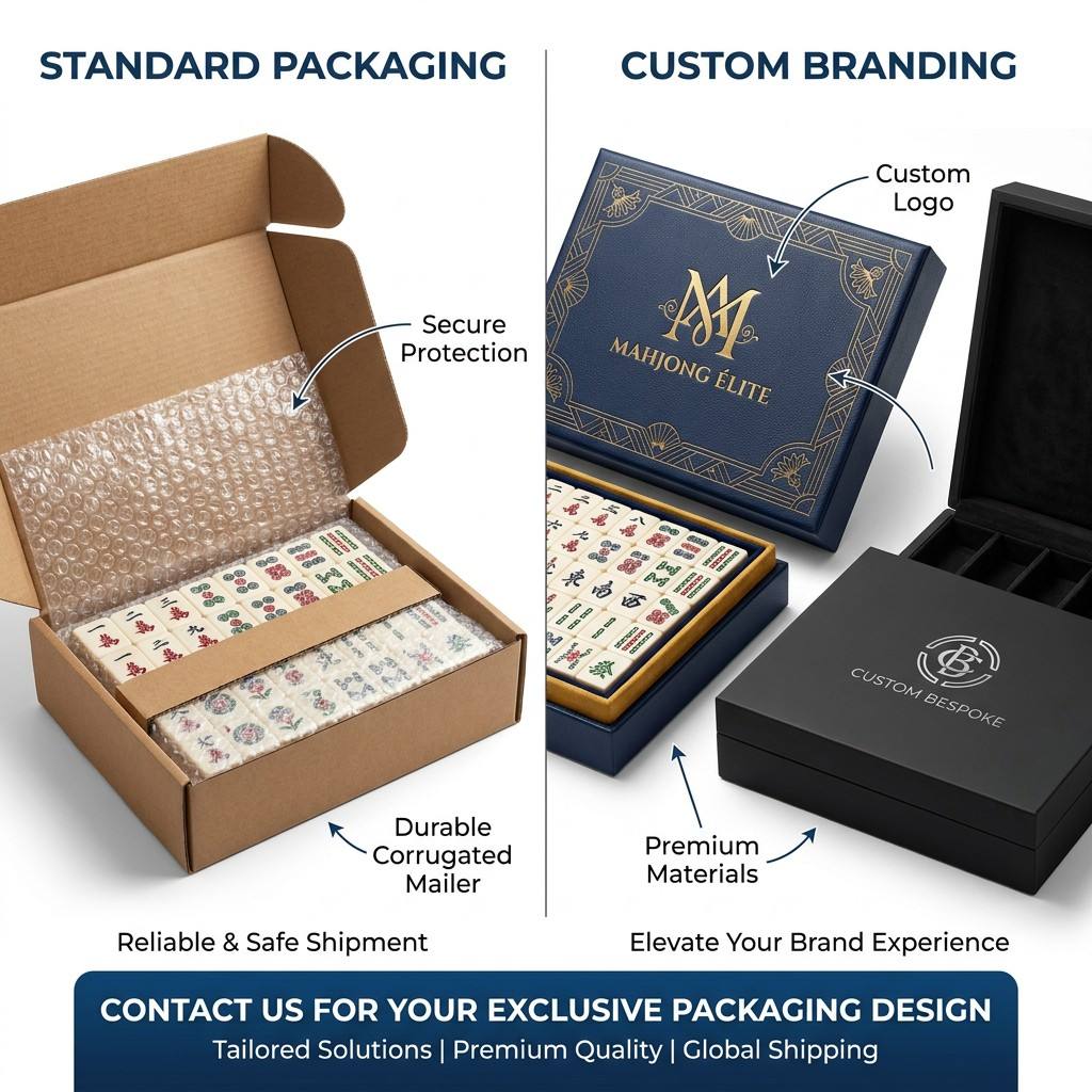 Gold Acrylic American Mahjong Set – 166 Tiles with Engraved Detail detail