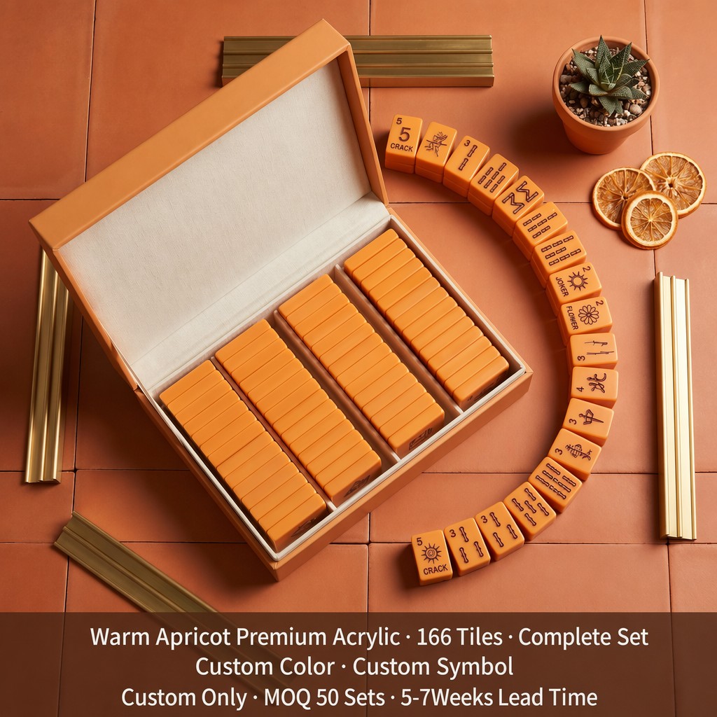 Modern Minimalist Acrylic American Mahjong Set – 166 Tiles