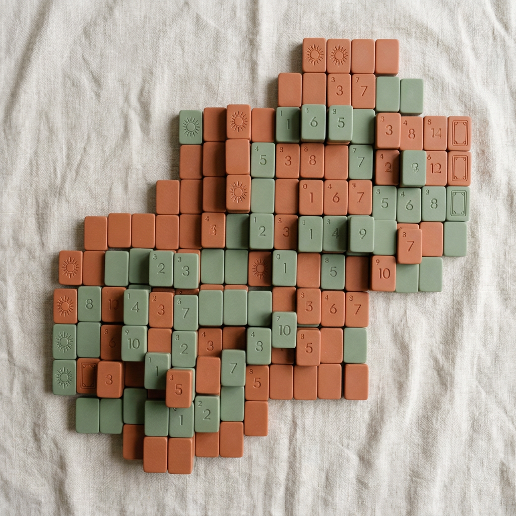 Luxury Acrylic American Mahjong Set – 166 Tiles detail