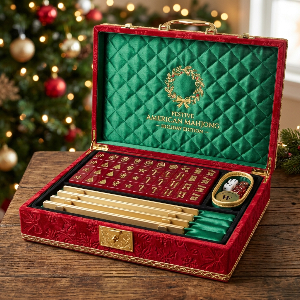 Hot-Sale Acrylic American Mahjong Set – 166 Tiles detail