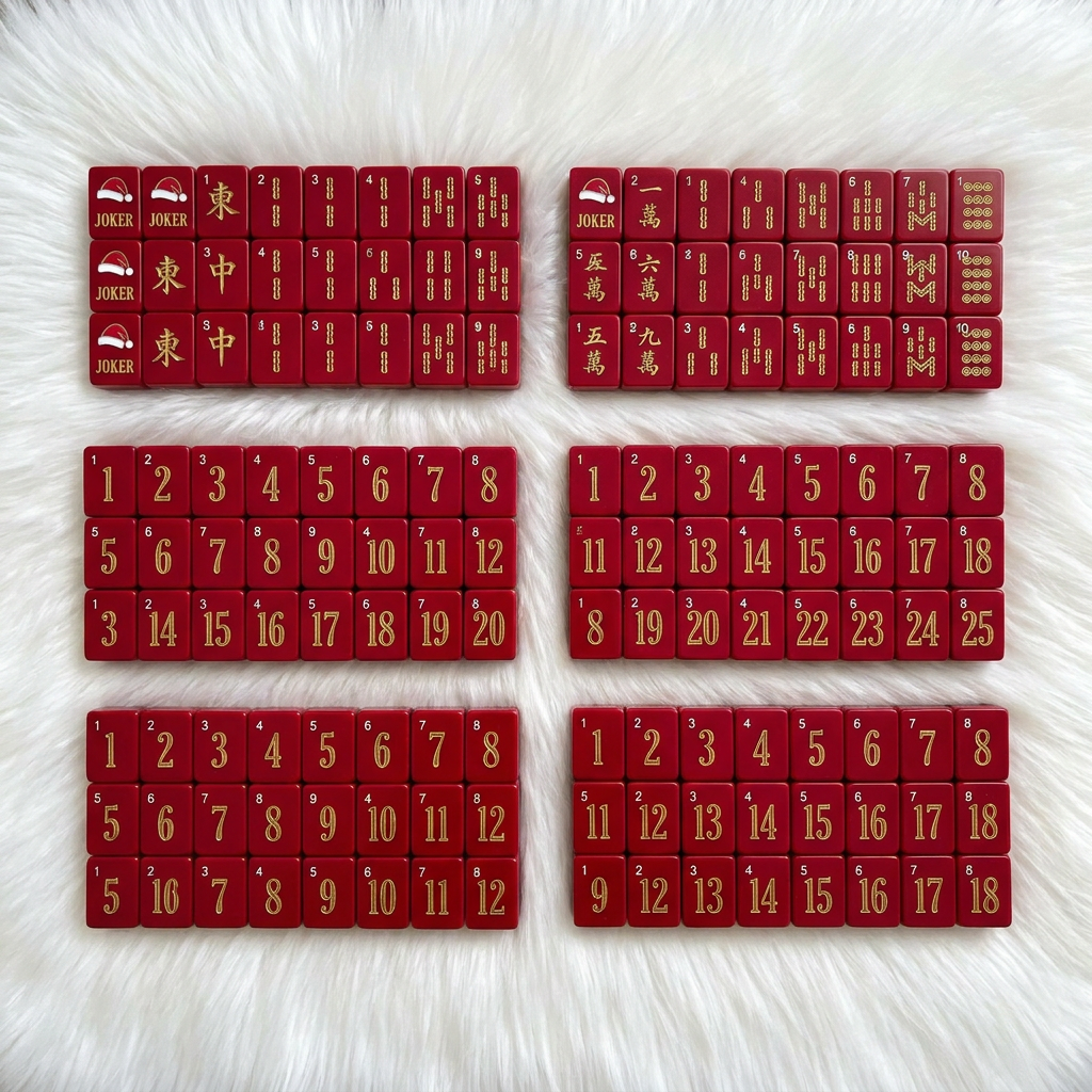 Hot-Sale Acrylic American Mahjong Set – 166 Tiles detail