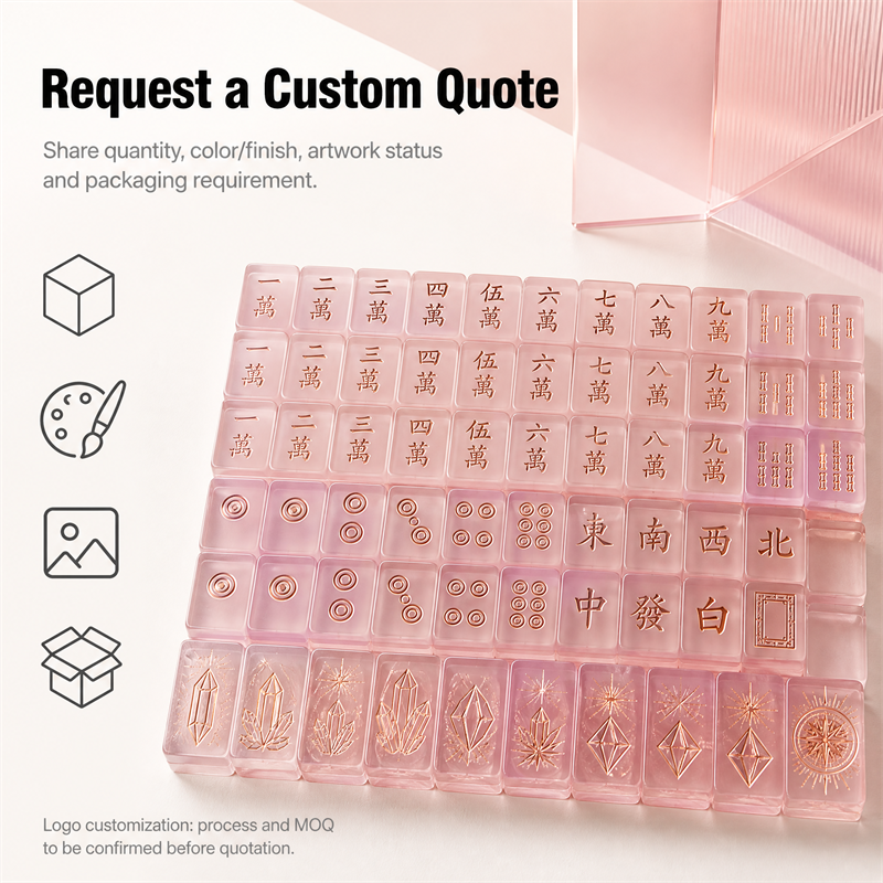 Lucite Lucite American Mahjong Set – 166 Tiles with Engraved Detail view 5