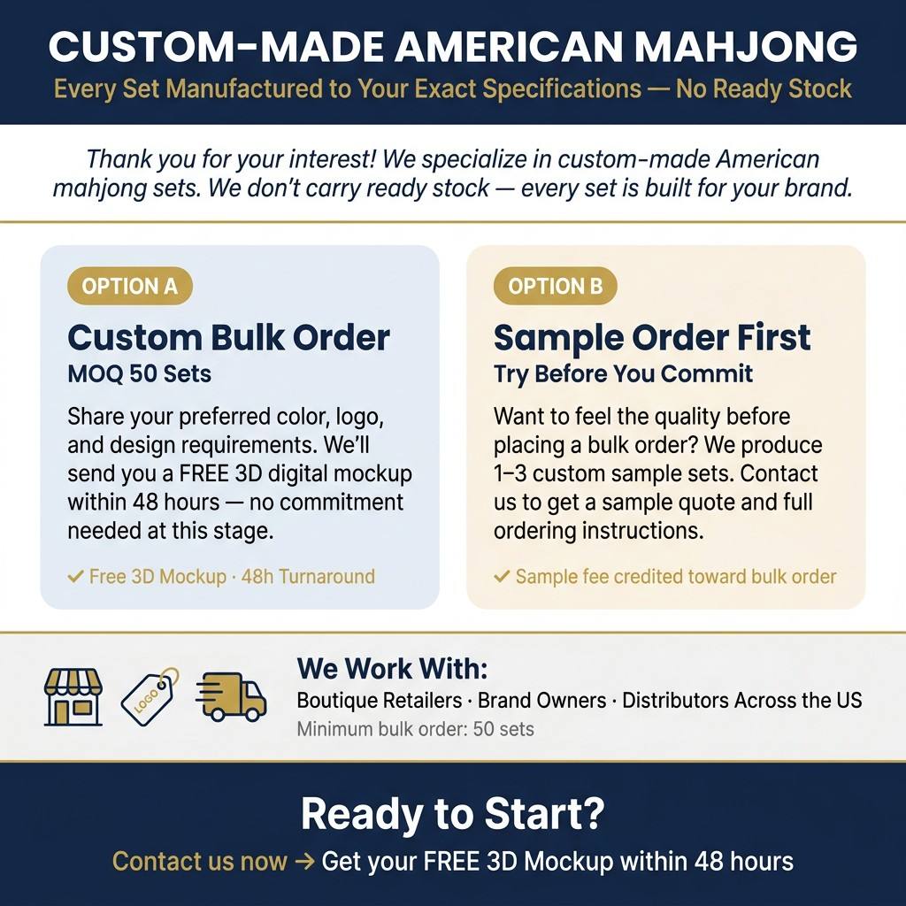 Gold Luxury Acrylic American Mahjong Set – 166 Tiles with Gold Engraving detail