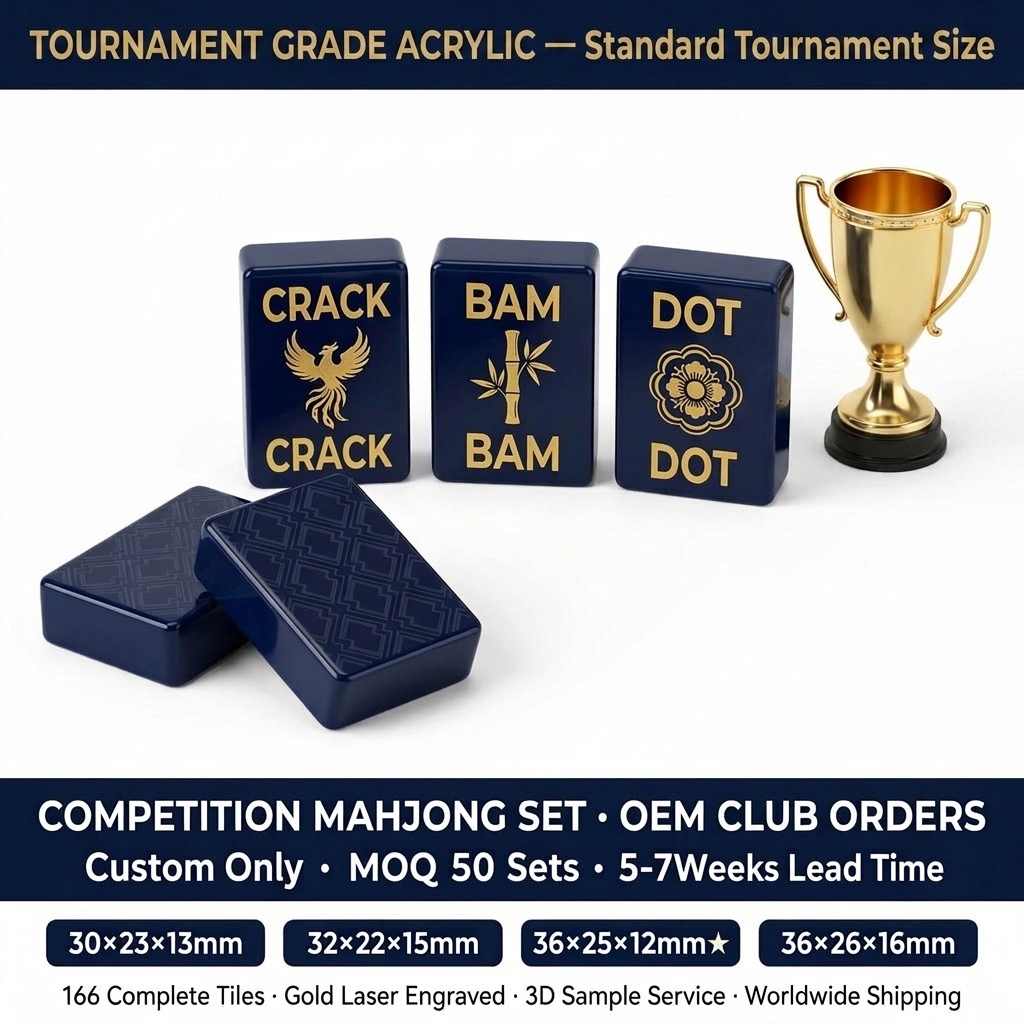 Modern Luxury Acrylic American Mahjong Set – 166 Tiles