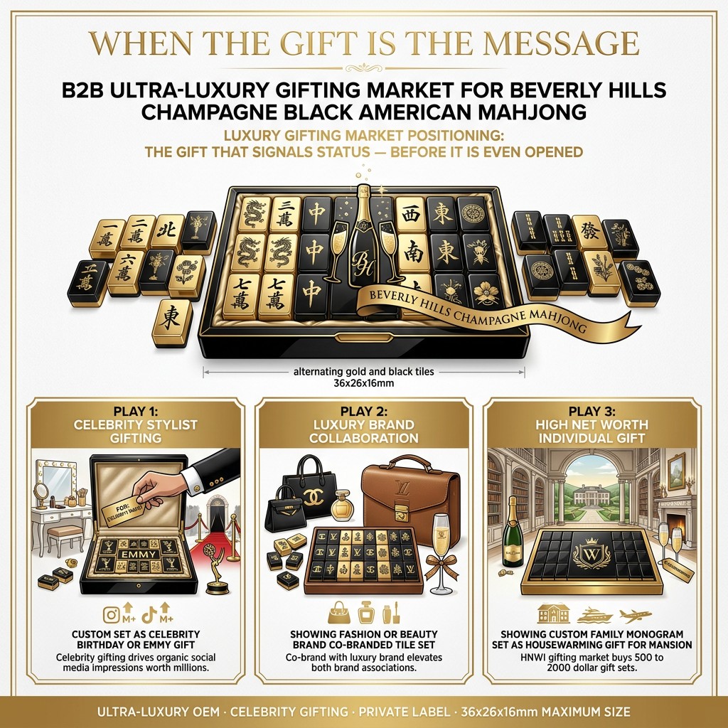 Black Gold Acrylic American Mahjong Set – 166 Tiles detail