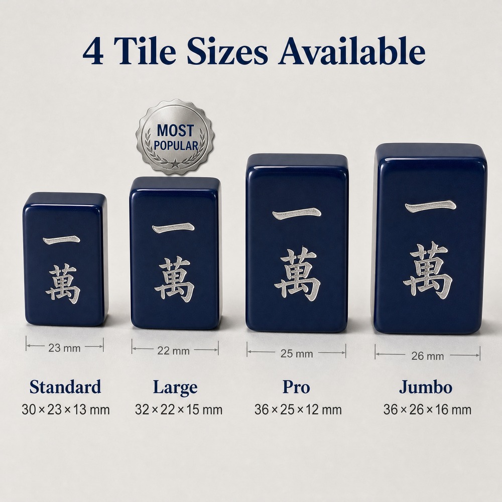 Navy Acrylic American Mahjong Set – 160 Tiles view 4