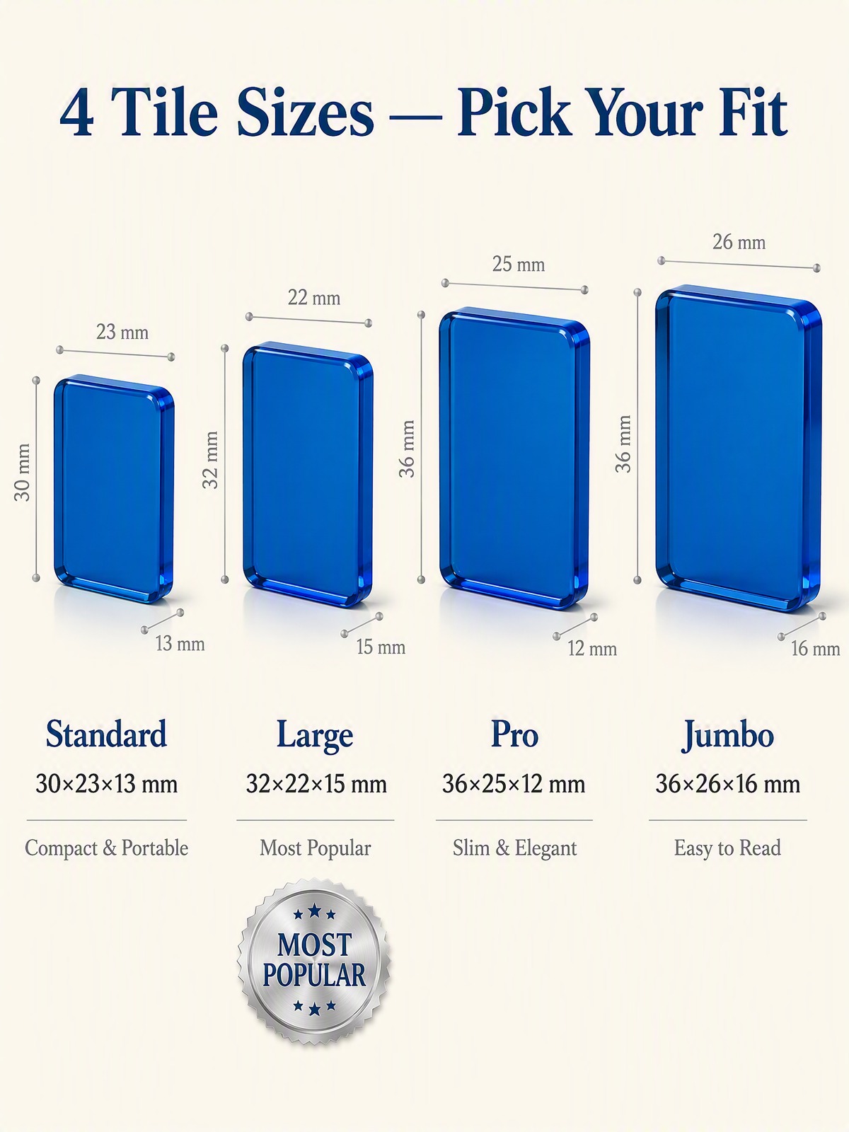 Blue Acrylic American Mahjong Set – 160 Tiles detail