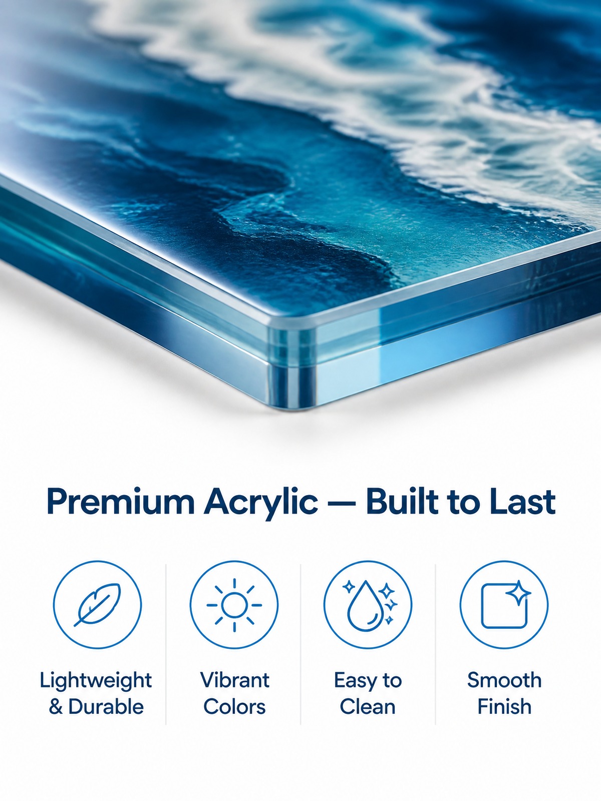 Blue Acrylic American Mahjong Set – 160 Tiles detail