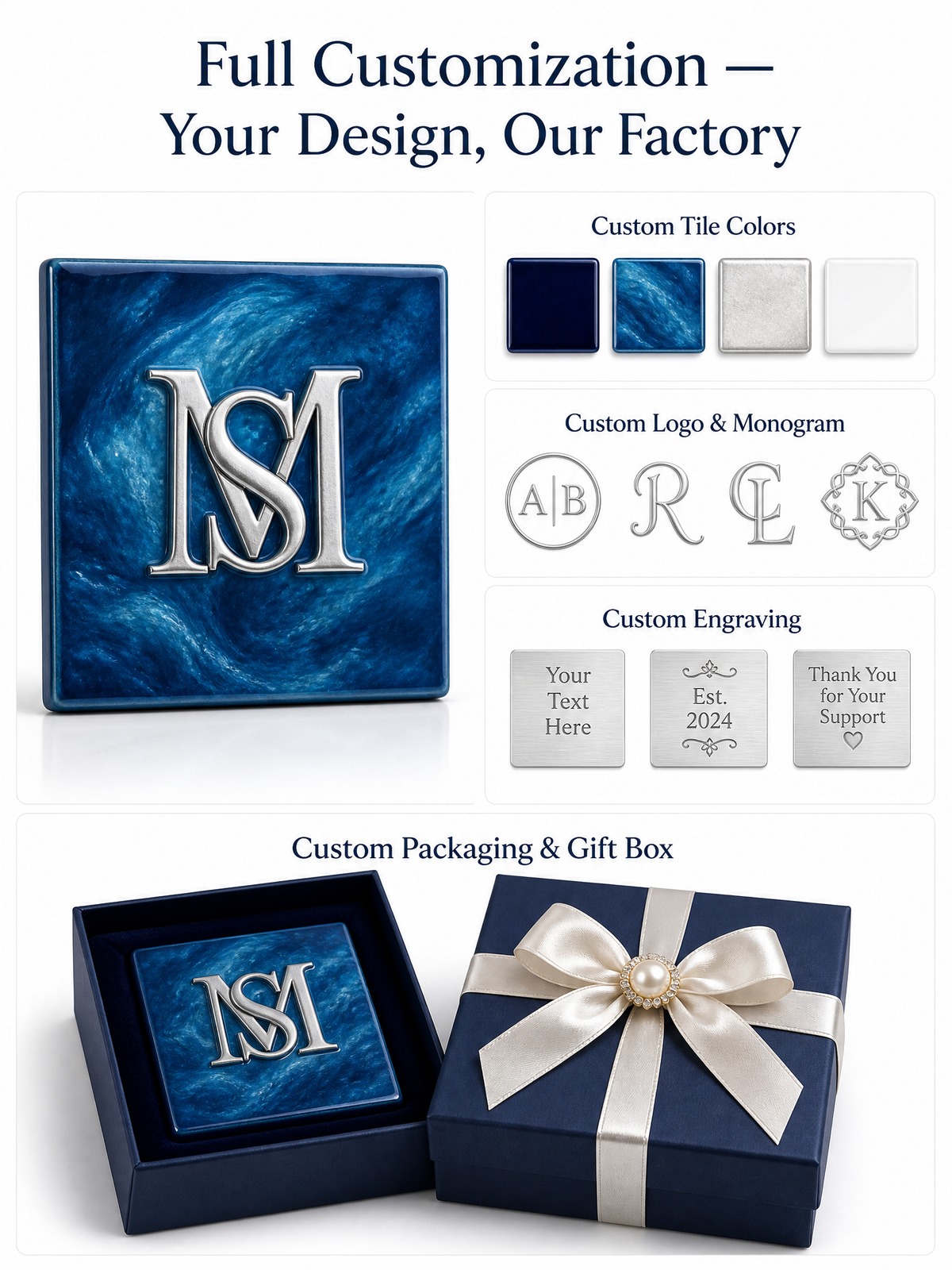 Blue Acrylic American Mahjong Set – 160 Tiles detail