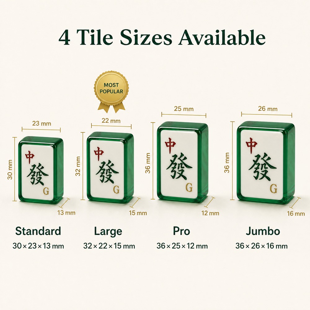 Green Acrylic American Mahjong Set – 160 Tiles view 4
