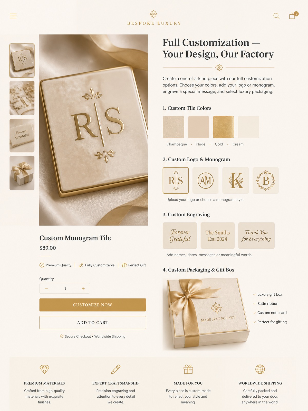 Gold Acrylic American Mahjong Set – 160 Tiles detail