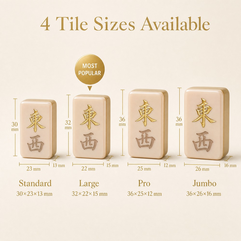 Gold Acrylic American Mahjong Set – 160 Tiles view 3
