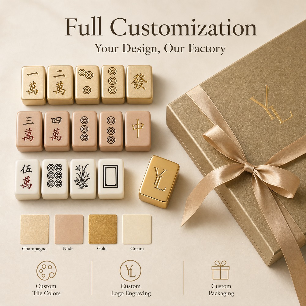 Gold Acrylic American Mahjong Set – 160 Tiles view 4