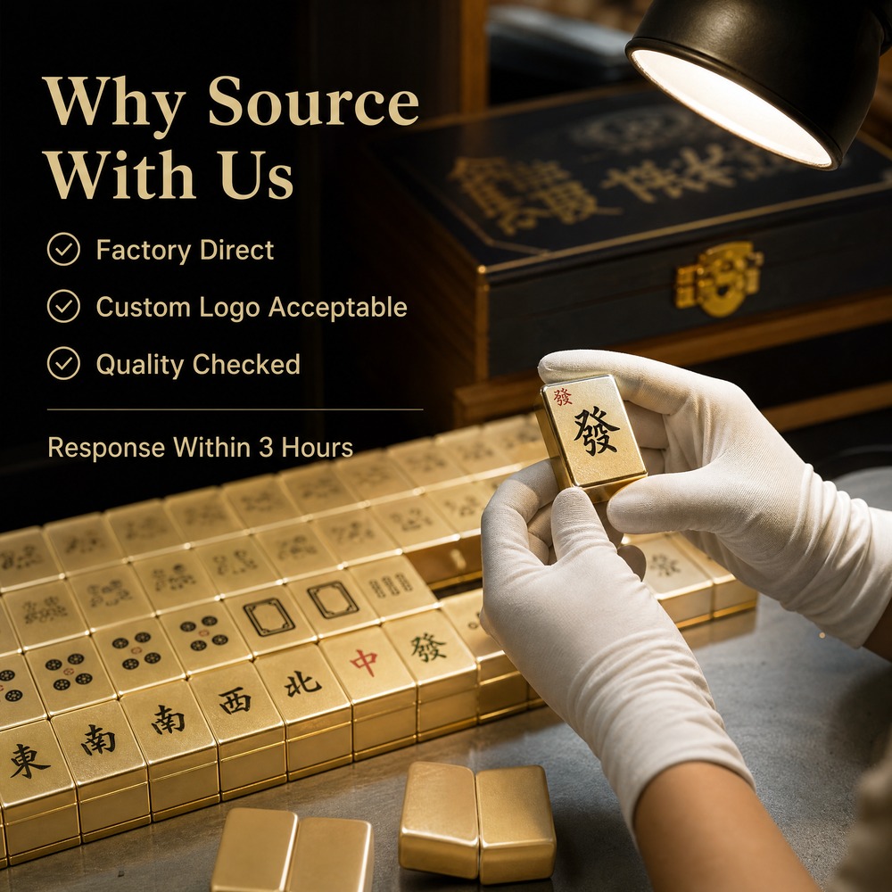 Gold Acrylic American Mahjong Set – 160 Tiles view 5